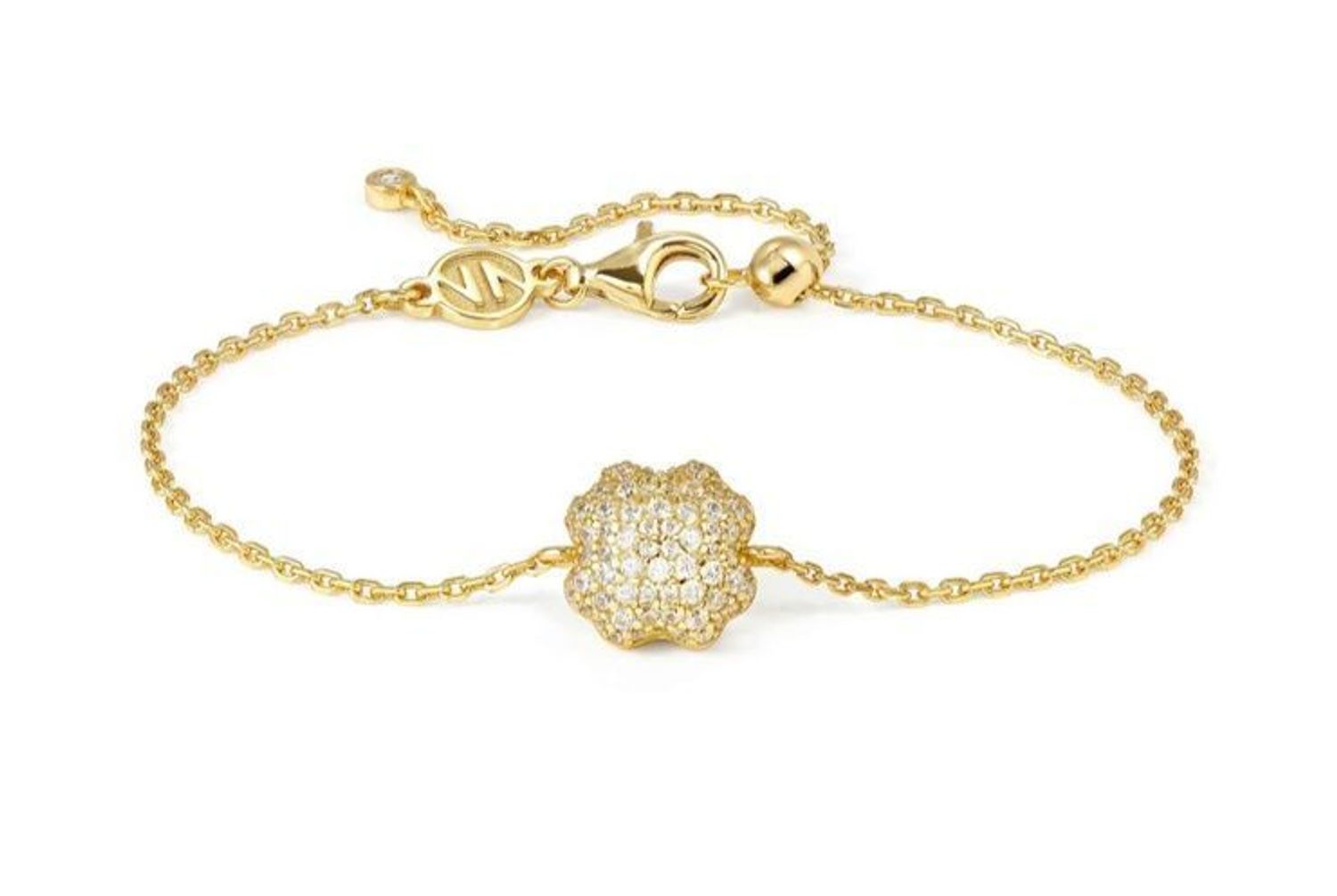 Bransoletka Nomination  LifePoetry z zakrzywioną czterolistną koniczynąsds.jpg